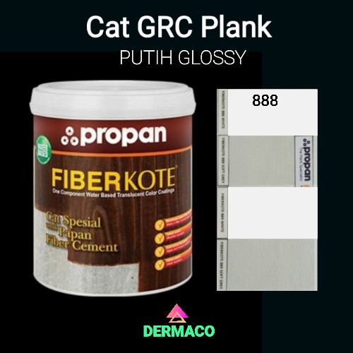 Jual CAT FIBERKOTE GRC 1 Liter / PUTIH GLOSSY / CAT PROPAN / CAT PAPAN