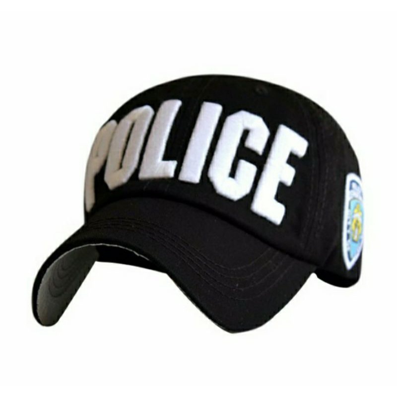 TOPI POLISI POLICE ORIGINAL BORDIR