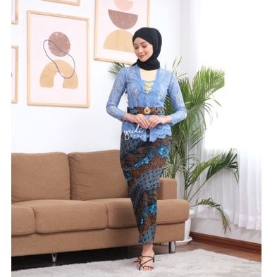 Set Kebaya Bali Kutubaru Semi Italy Muslim | Kebaya Hijab Murah