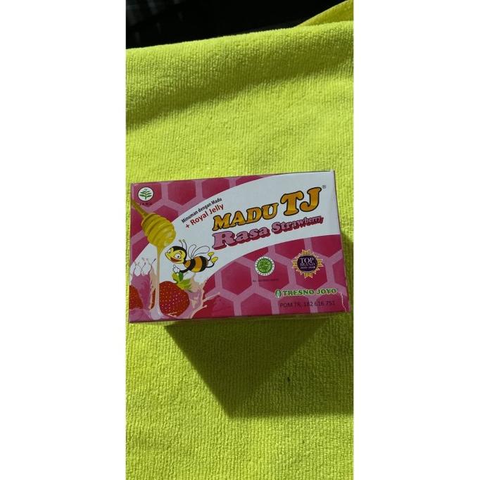 

Madu TJ sachet rasa strawberry isi 12