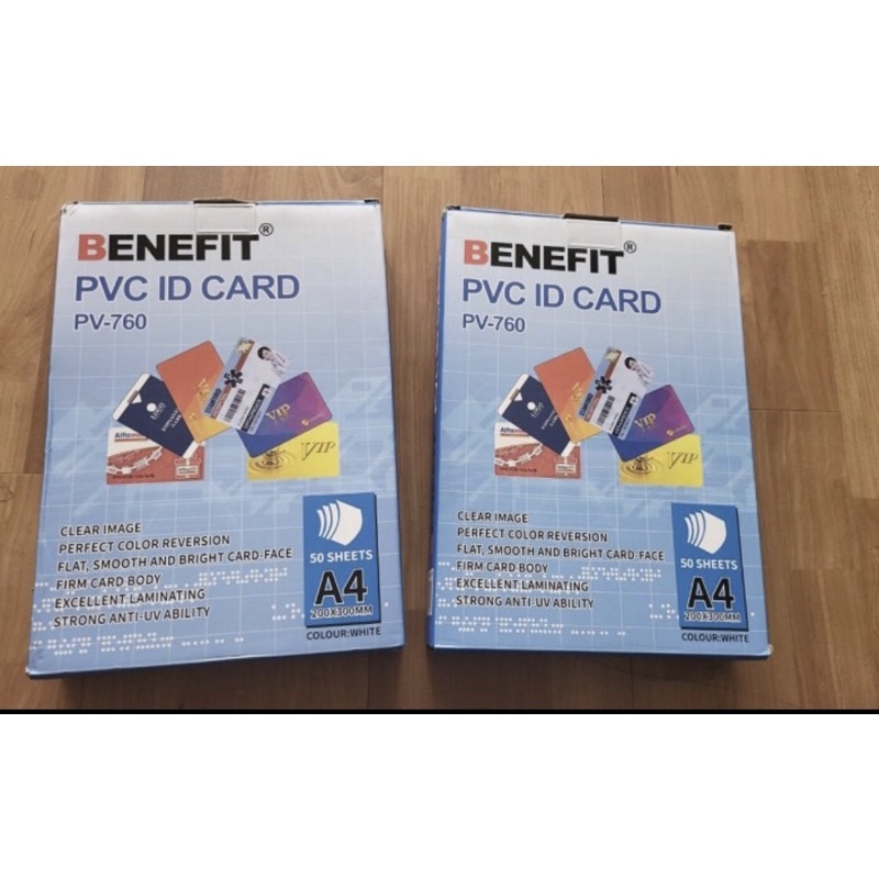 

PVC ID CARD HARGA/PAK (50sheet) A4 (200x300mm)