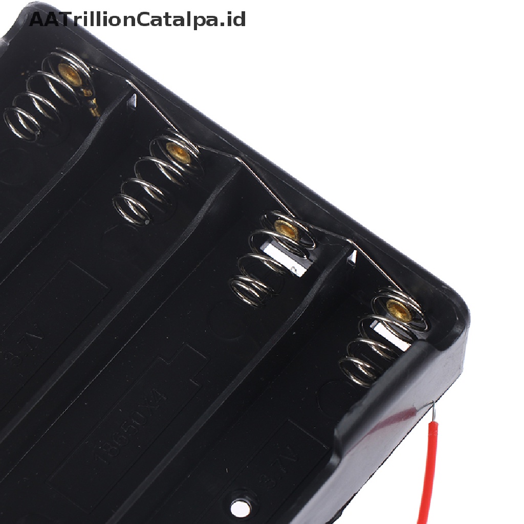 1pc Case Holder Penyimpanan Baterai Li-ion 18650 Bahan Plastik Untuk 2 / 3 / 4x3.7V