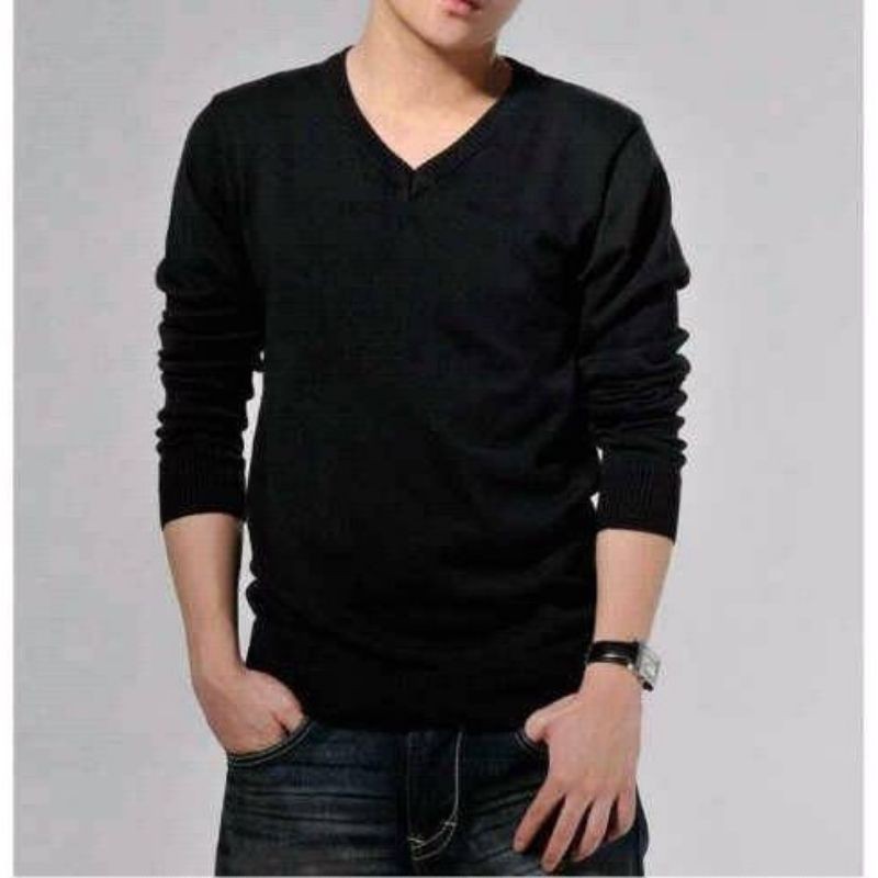 Atasan/Sweater Rajut Pria V Neck Pria  hokkyshop