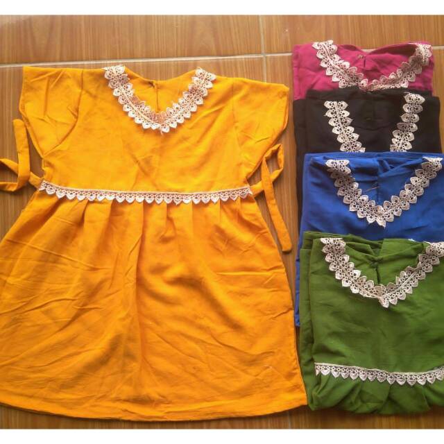 Gamis renda anak