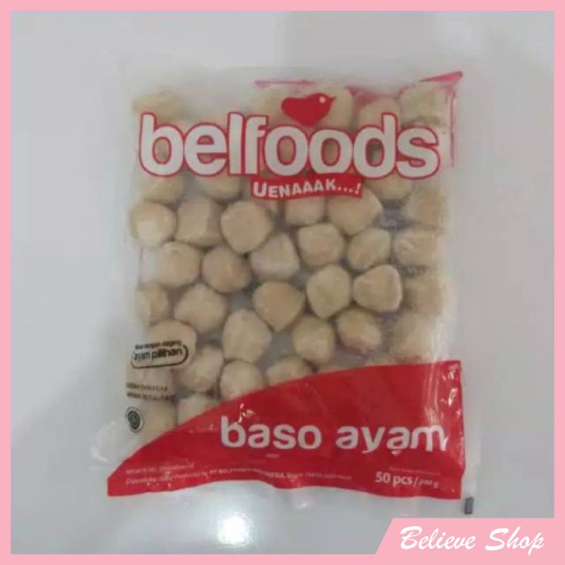 

Bakso ayam kerikil belfoods 500 gr