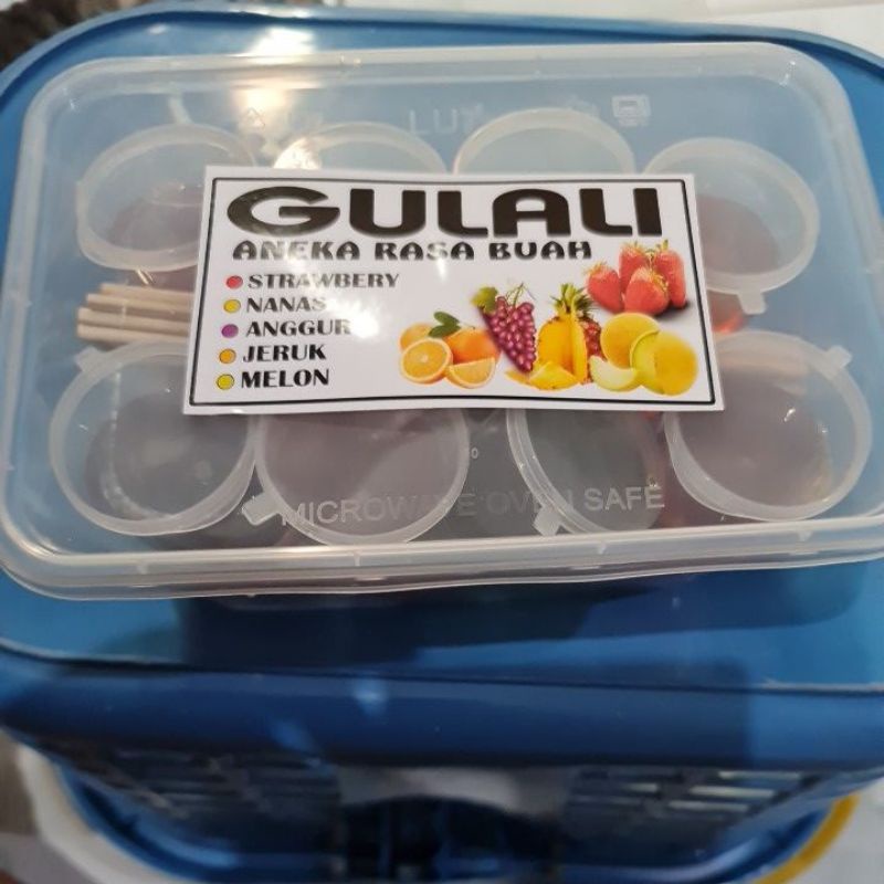 

Gulali dengan aneka rasa dan di kemas mini cup isi15pcs