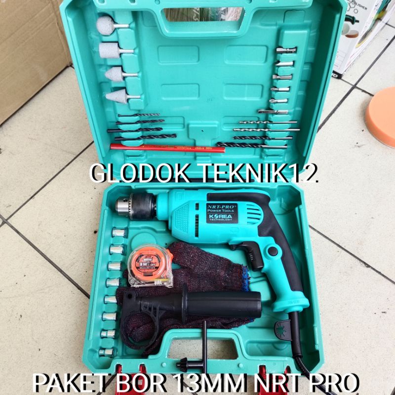 MESIN BOR BETON NRT-PRO 13MM / MESIN BOR LISTRIK NRT PRO 500HD 13MM / MESIN BOR SET NRT PRO 13MM