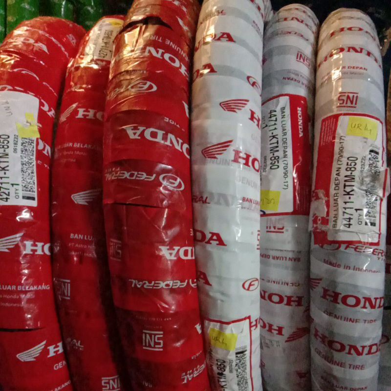 BAN LUAR DEPAN BELAKANG MOTOR BEBEK HONDA AHM FEDERAL TUBETYPE RING 17 BLADE REVO ABS FIT SUPRA X 12