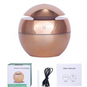 DELIXING Ultrasonic Air Humidifier Diffusers Aromatherapy USB 130ml - RJS62 - Golden