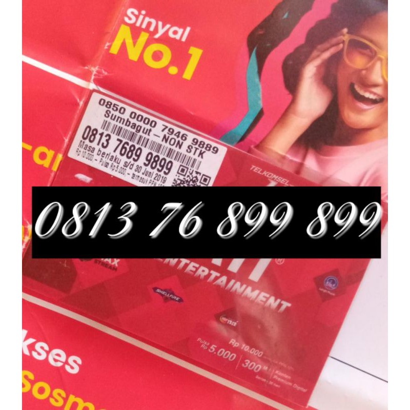 Nomor cantik telkomsel 899 hokky 081.376.899.899