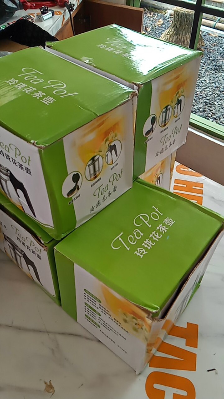 Teko Teh Kopi Kaca Saringan Stainless Tea Pot Glass With Stainless Strainer 900ml 1500ml 1.5l