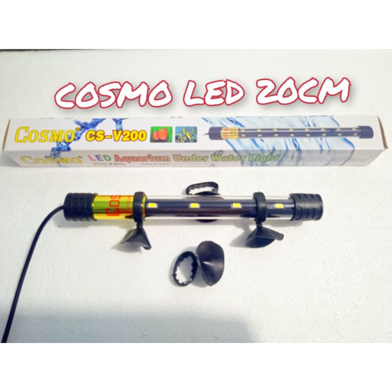 LAMPU AQUARIUM LED COSMO V 2 BARIS LAMPU LED/20-30-40-50cm/Murah