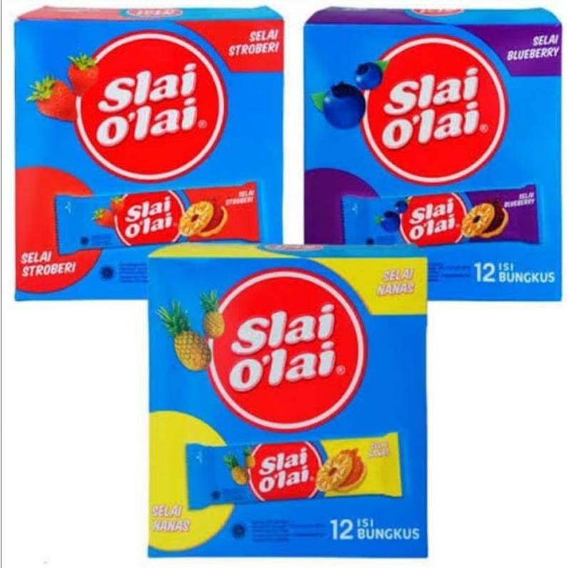 Biskuit Slai Olai 1 Pack Isi 12 Strawbery / Blueberry / Nanas