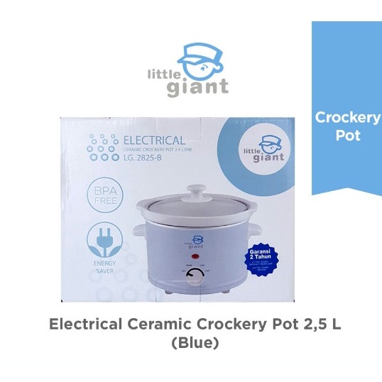 Little Giant Ceramic Crockery Pot 2.5lt | Slow Cooker | LG2825-B