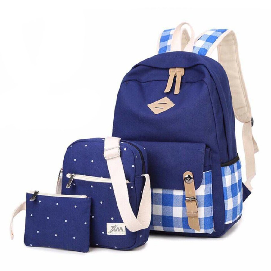 backpack 3in1 / backpack kotak2 / tas anak / tas sekolah / tas murah / backpack murah