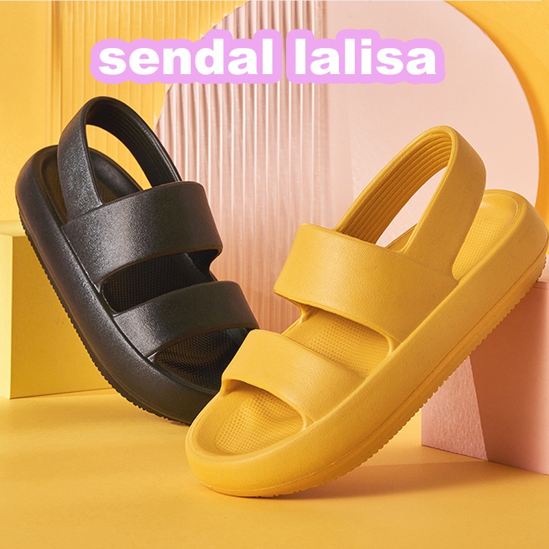 PRODUK BARU Sandal Tali EVA Wanita Sendal Lalisa Karet Santai Wanita Jelly  Phylon Terbaru Kekinian Keren Size 36-40