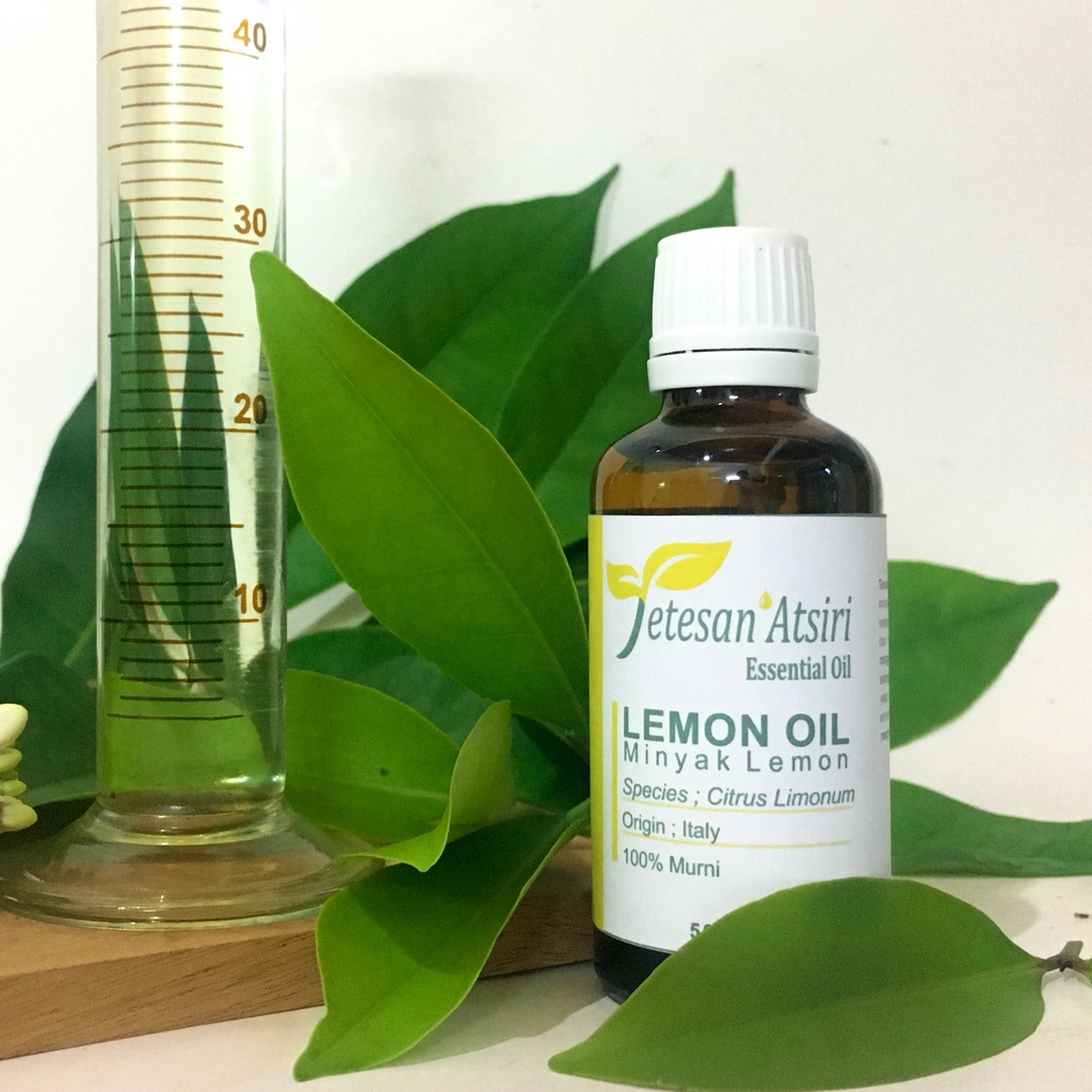 30ml minyak atsiri lemon jeruk lemon murni lemon pure essential oil aromatherapy therapeutic grade diffuser humidifier burner aromaterapi esensial essensial esential tanpa campuran TETESAN ATSIRI 30 ml