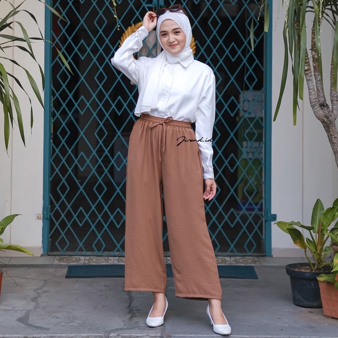 Celana Kulot Crinkle Premium/ Kulot Highwaist Murah