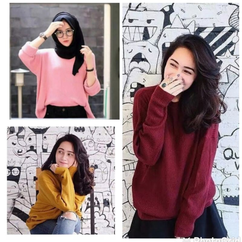 Sweater Boxy Premium Rajut Wanita |Cardigan turleneck |Switer Kardigan Oversize Import Murah |Knit Tebal Korea Crop |Fashion