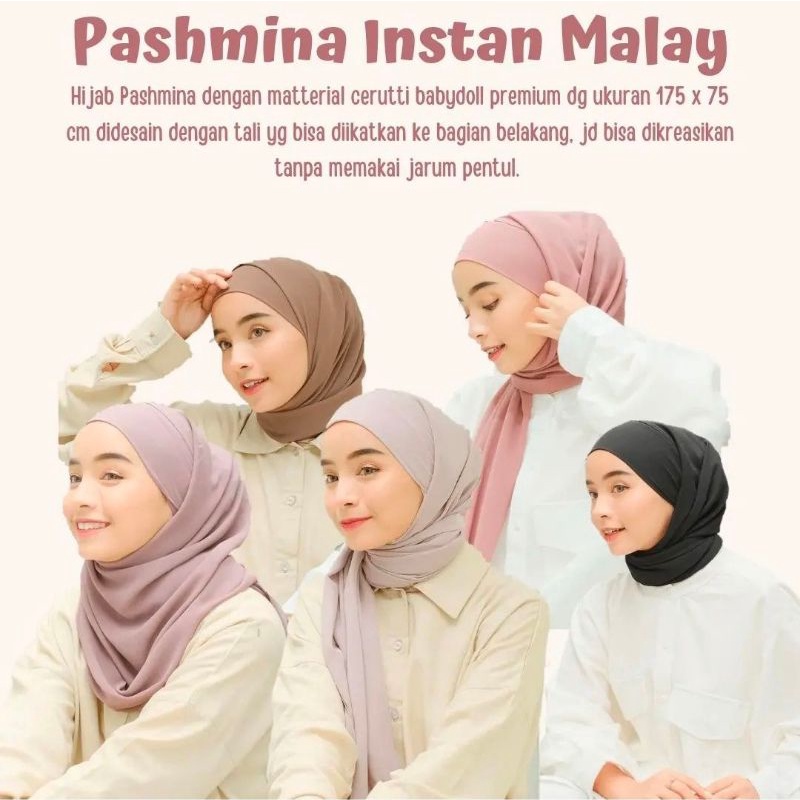 PASHMINA INSTAN MALAY/PASHMINA MELAYU