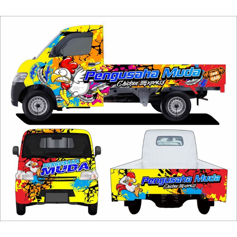 terbaru Decal seticker mobil L300 Carry pickup Gran Max Full body All tipe