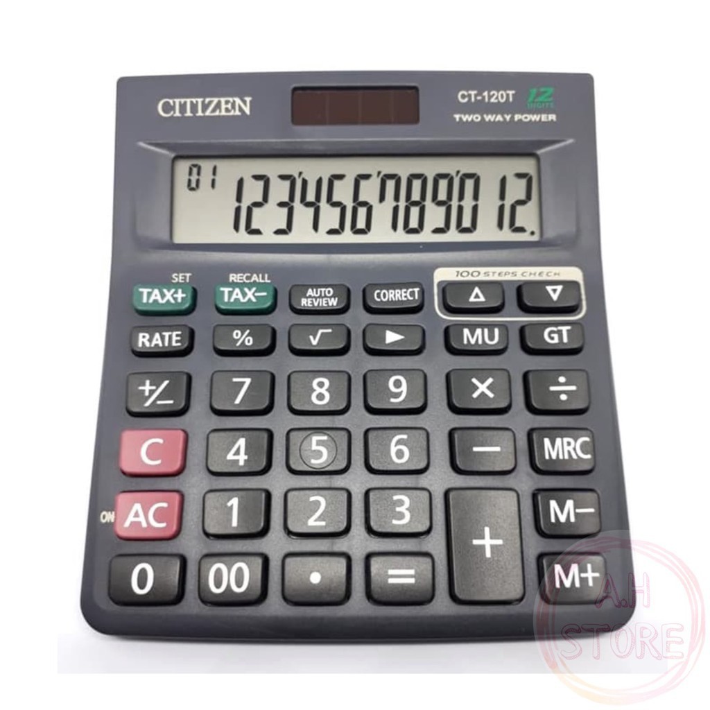 

Kalkulator Citizen CT 120 T . Kalkulator 12 Digit . Kalkulator Berkualitas