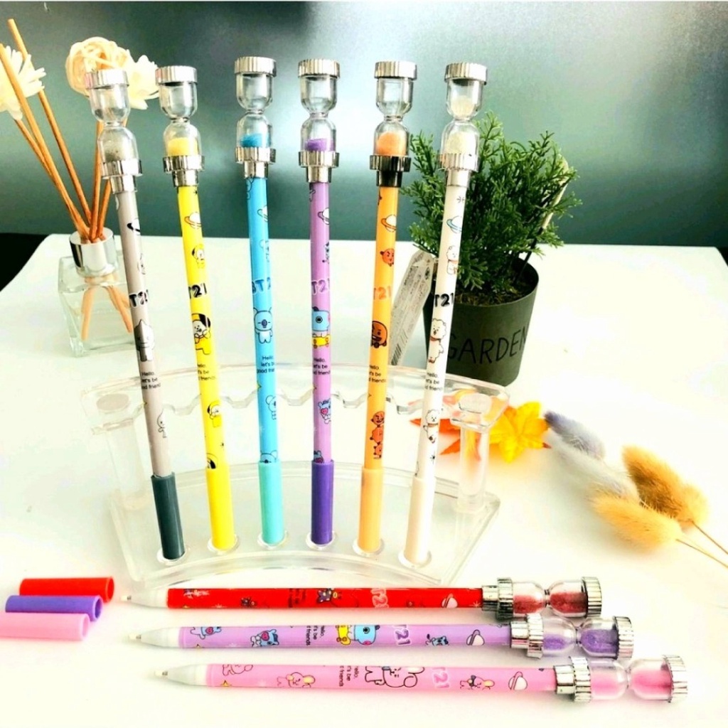 

ROYALE STATIONARY - Bolpen / Pulpen / Pen GEL DENGAN Jam Pasir KARAKTER KARTUN 20689B SATUAN MURAH