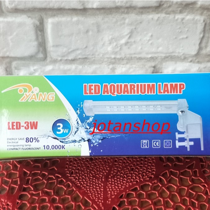 YANG YP LAMPU JEPIT LED  3W 3 WATT 3WATT aquarium aquascape