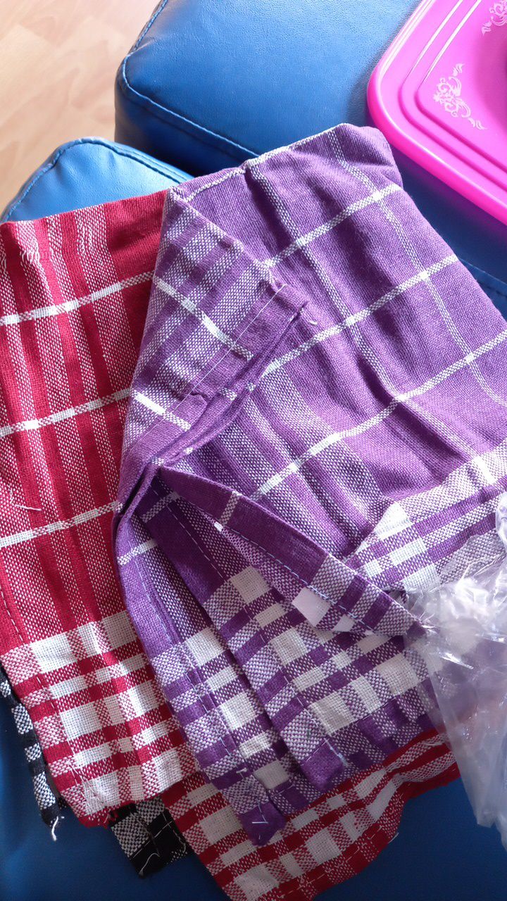 6 Pcs Kain Lap Warna/ Lap Dapur/ Serbet Warna
