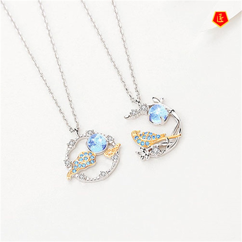 [Ready Stock]S925 Silver Necklace Niche Design Temperament Ancient Style