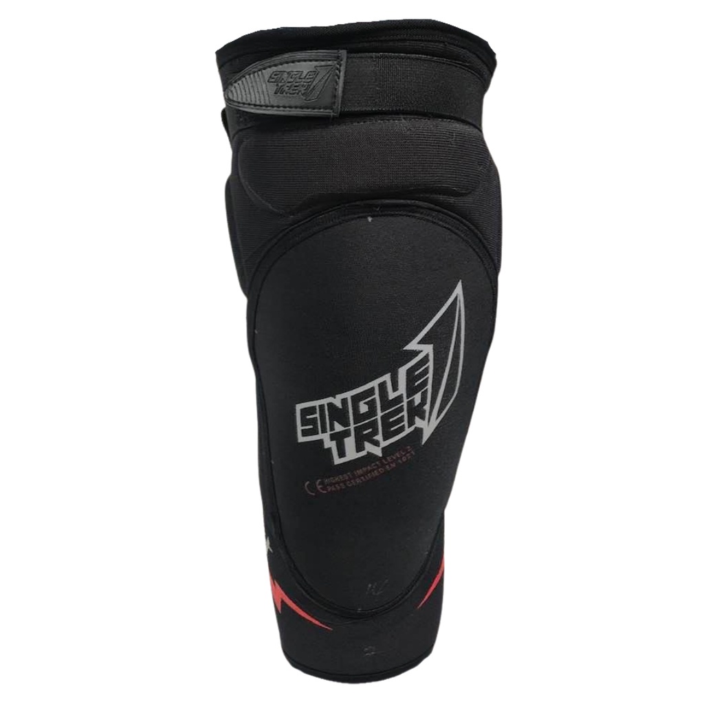 Knee Protector dengkul Singletrek1 Carbon KPC Merah