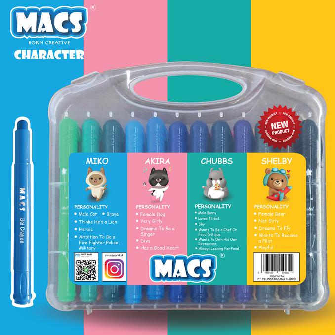 

24 Colors Gel Silky Crayon Warna