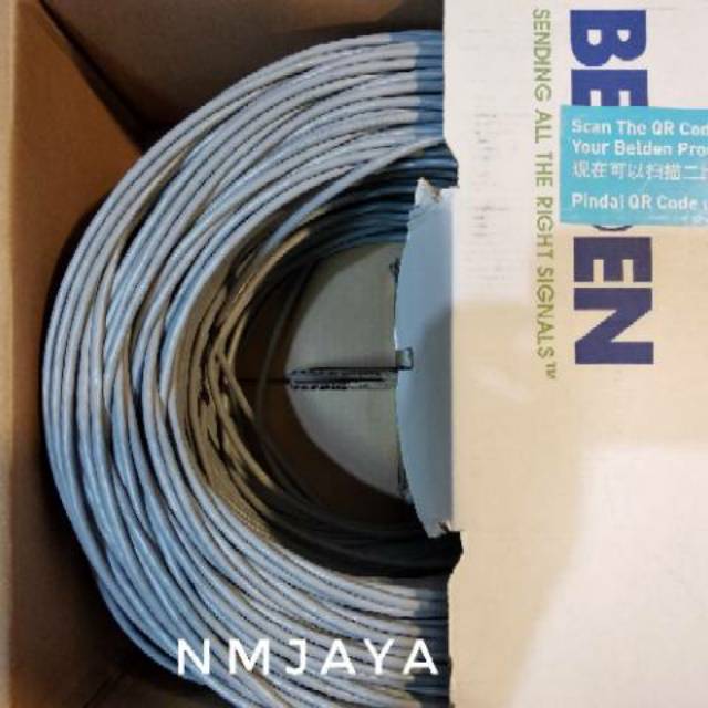 Belden Kabel Lan UTP Cat5e Belden USA Original Harga Meteran Type 1583A Grey Original