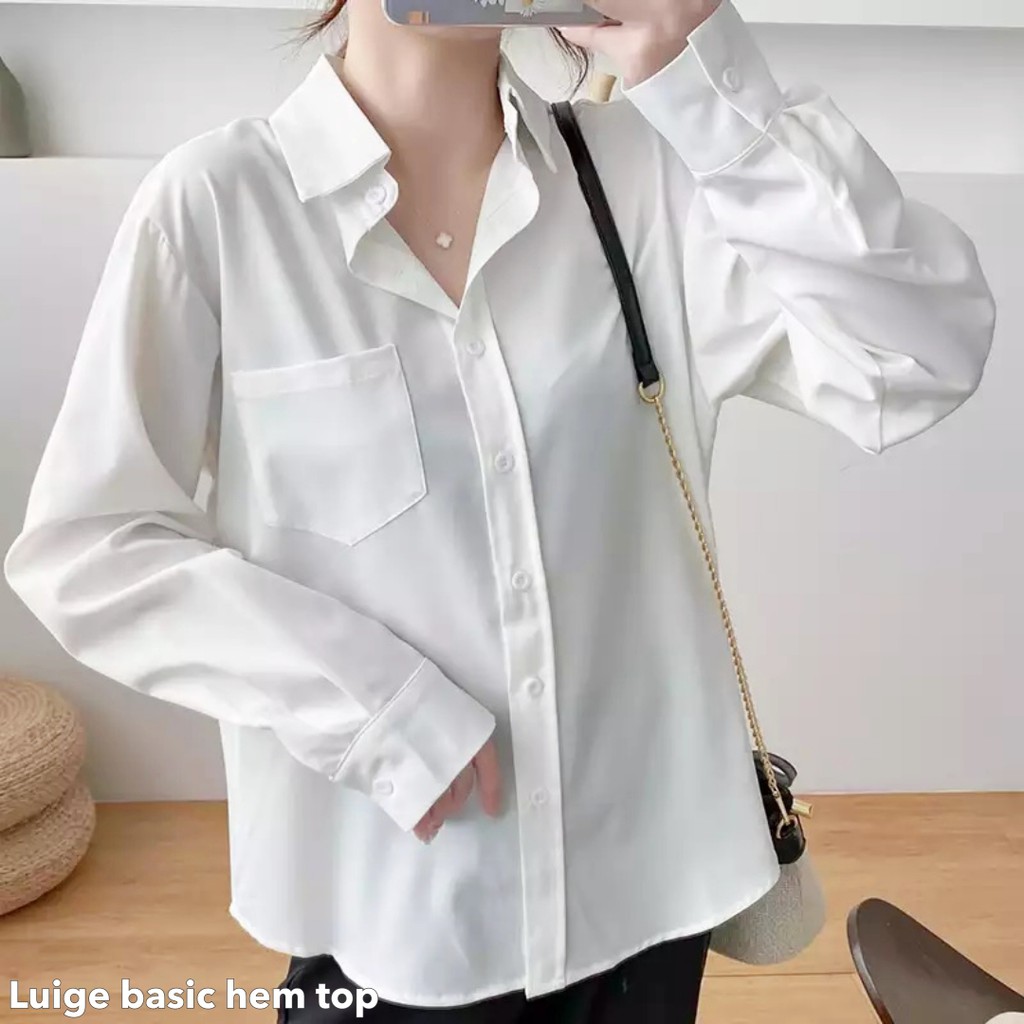 Luige basic hem top -Thejanclothes