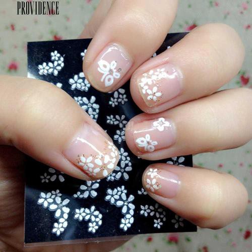 [Bayar Di Tempat]  30 Lembar Campuran Bunga Nail Art Stiker Decals DIY Manicure Desain Aksesoris