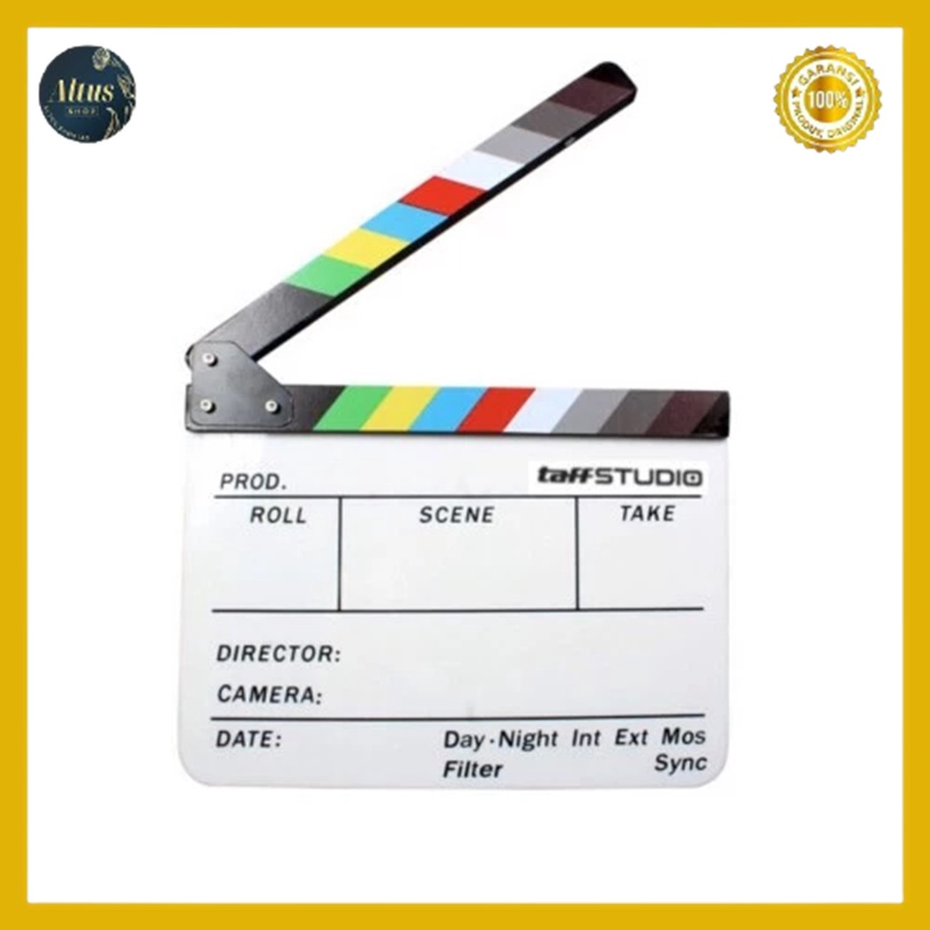 

Profesional Clapper Board Colorful Acrylic - White