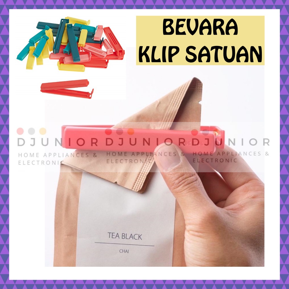 BEVARA [ECER] KLIP PENJEPIT BUNGKUS MAKANAN / SEAL CLIP CLIPPER PENUTUP PLASTIK - LIVIN