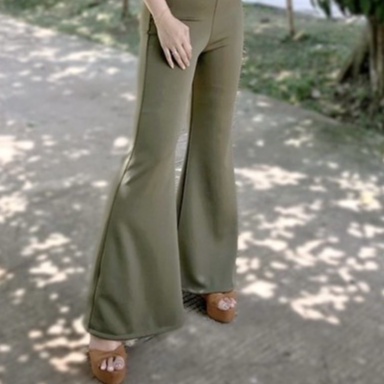 Celana Cutbray Palazzo Wanita / Bawahan Highwaist / Casual Cutbray / Office Pants-Cutbray ARMY