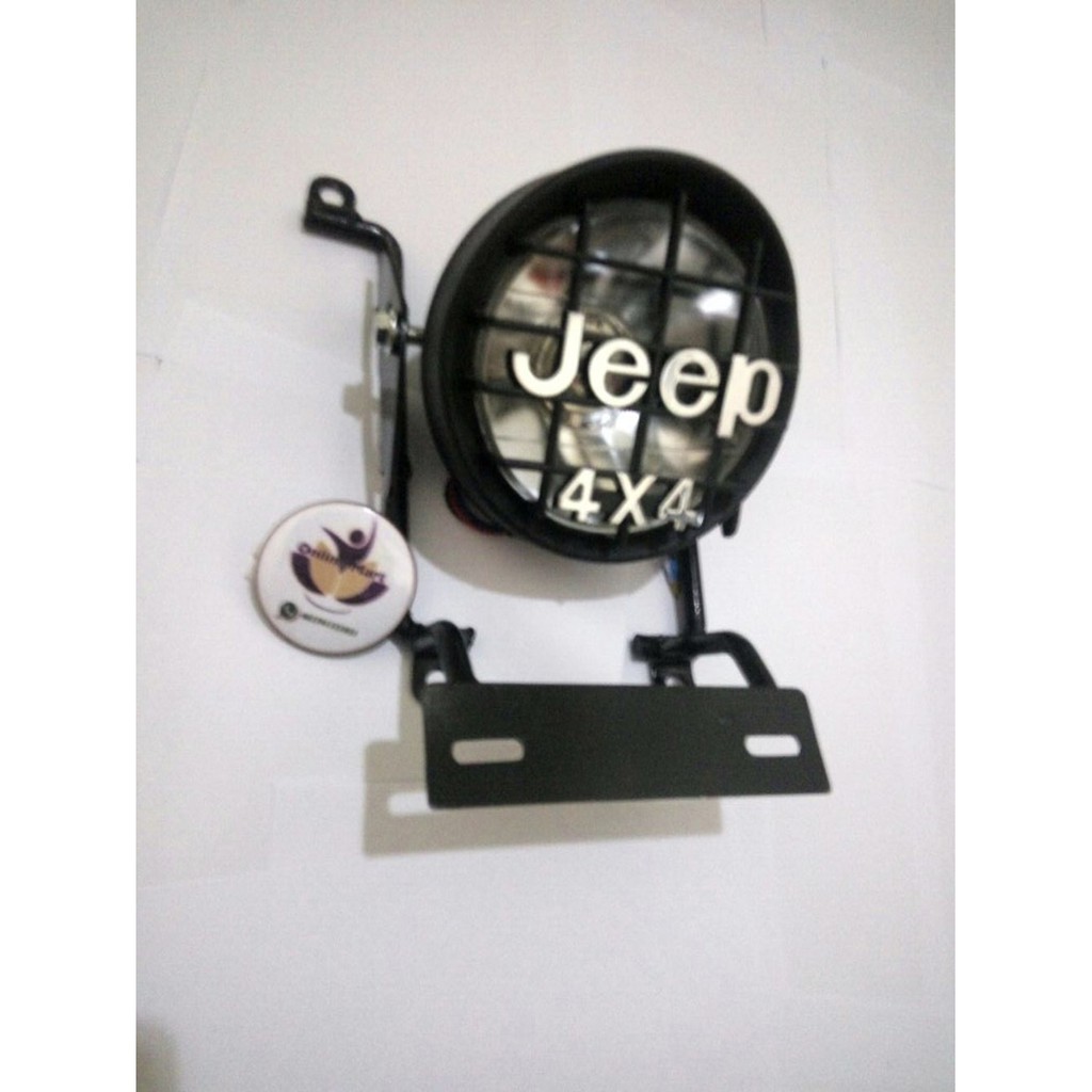 Jual variasi rx king lampu jeep H4 plus brecket lampu dan dudukan plat