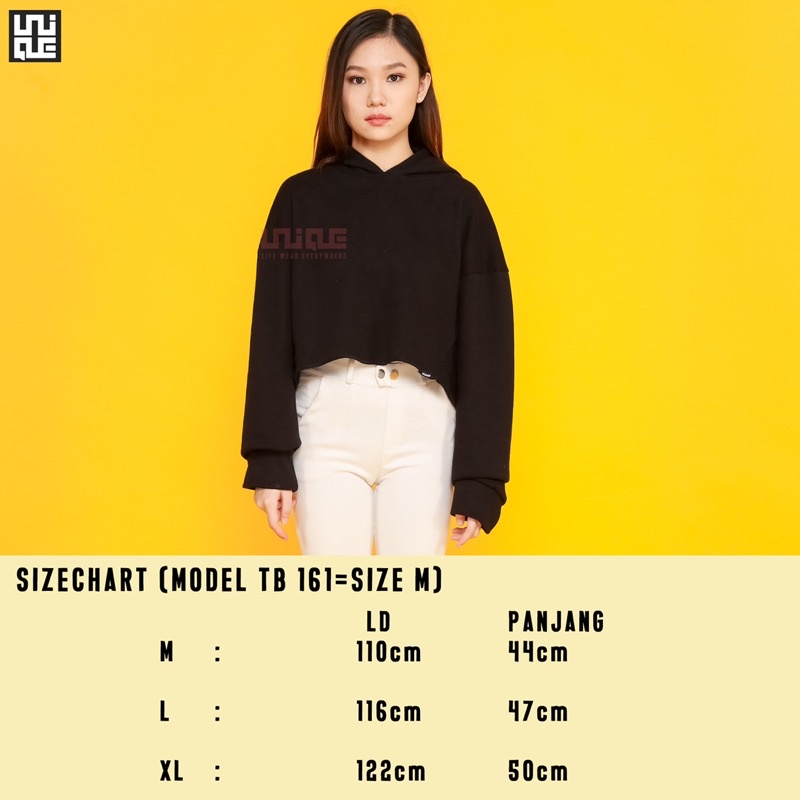 HOODIE CROP TOP OVERSIZE COTTON FLEECE WANITA CROPTOP BIG SIZE KOREA SWEATER