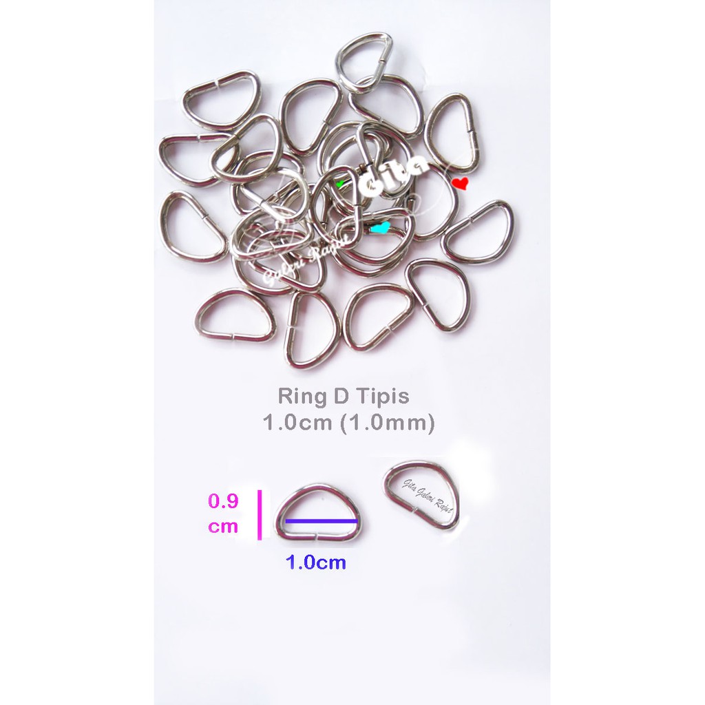 (6pcs) Ring D / Ring Tas / RIng D Tipis /Ring Dompet