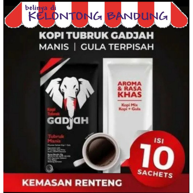 

Kopi Tubruk Gadjah Mix Gajah Manis renceng renteng gantung