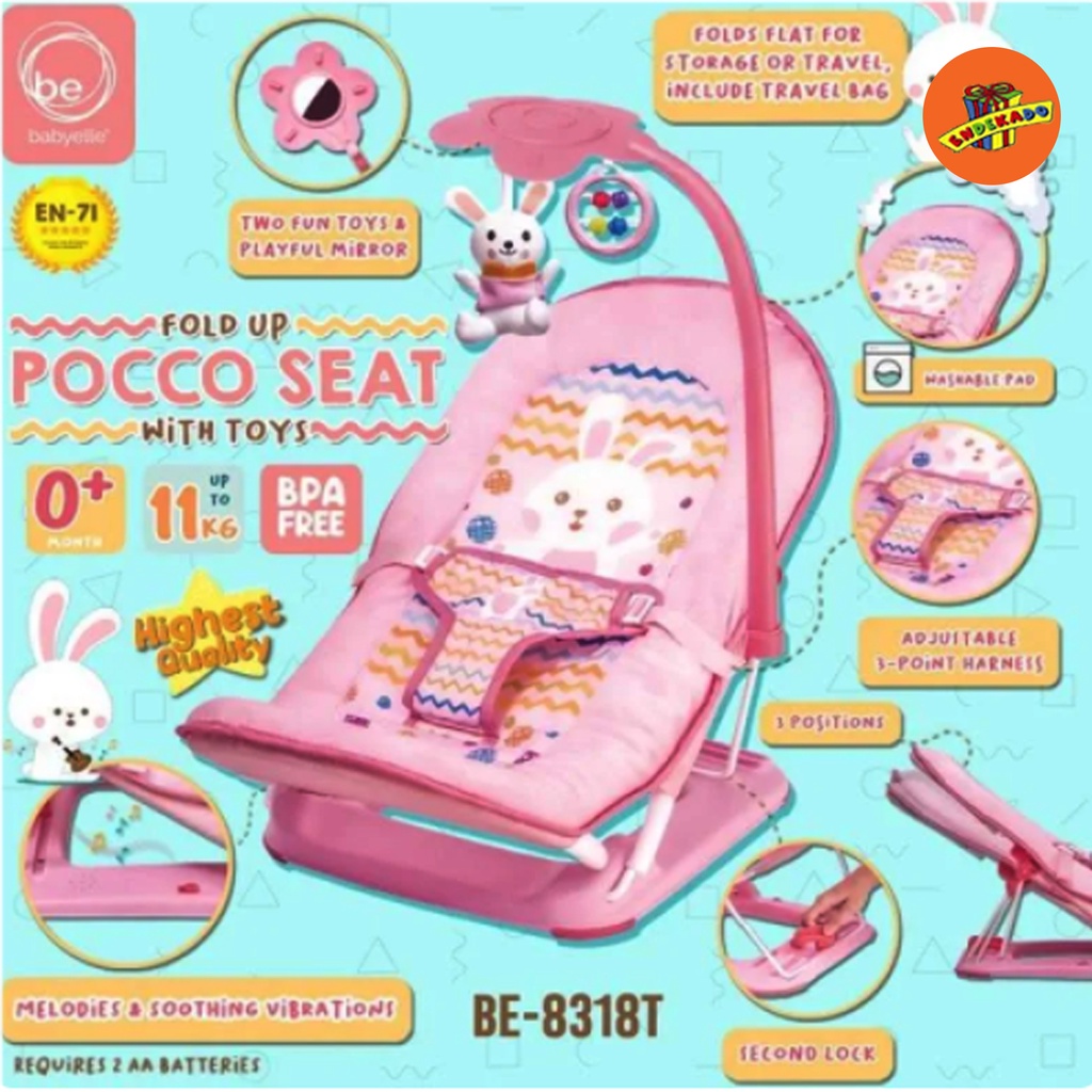 BABYELLE FOLD UP POCCO SEAT WITH  TOYS - Bouncher Bayi