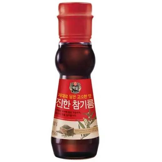 

Ready...Ready...Ready...] Premium Minyak Wijen Korea / CJ Beksul Camgirem Sesame Oil 110 ml