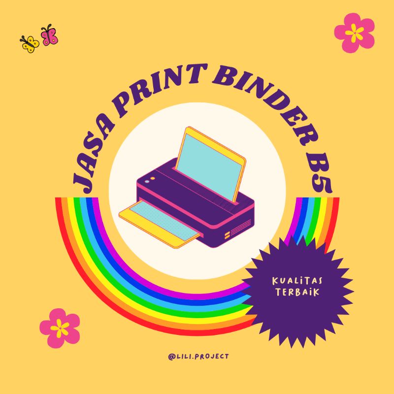 

JASA PRINT PPT KERTAS BINDER B5