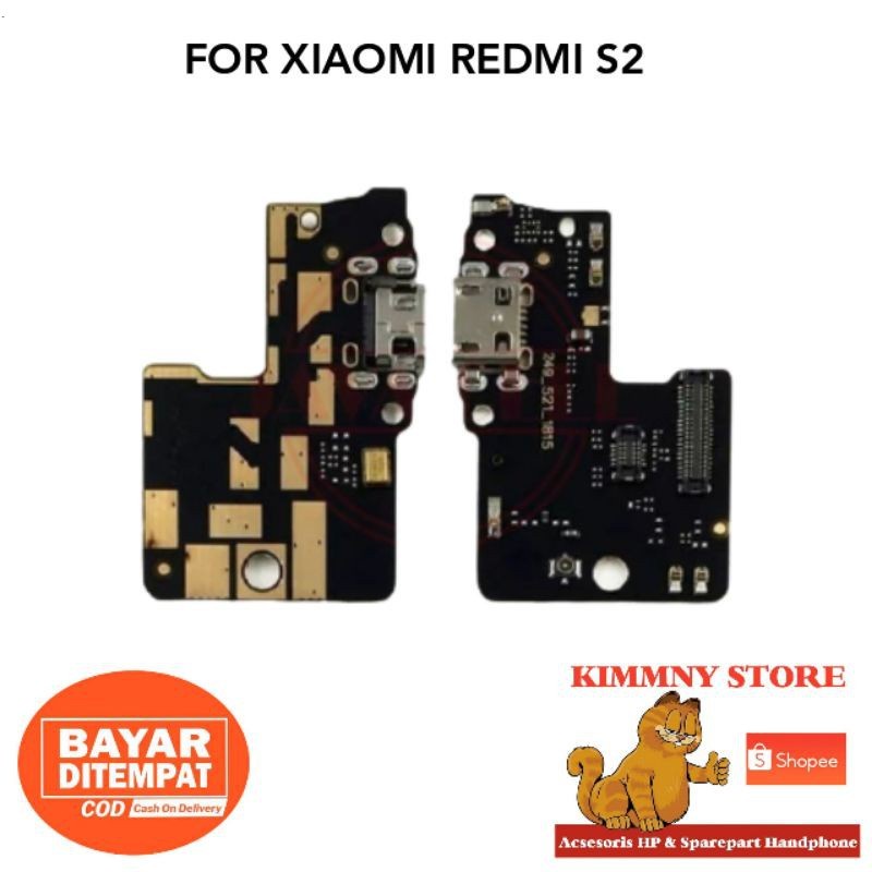 BOARD PAPAN KONEKTOR CONEKTOR CHARGER XIAOMI REDMI S2 PLUG IN MIC Original