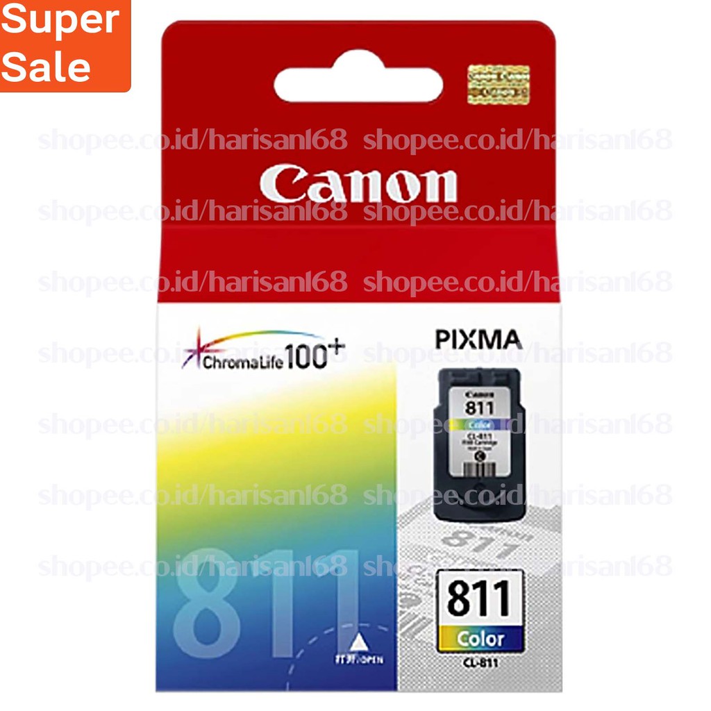 Cartridge/Tinta Canon CL 811 Color ⚀ Original CL811 Colour № stiker Baru Ori 100%