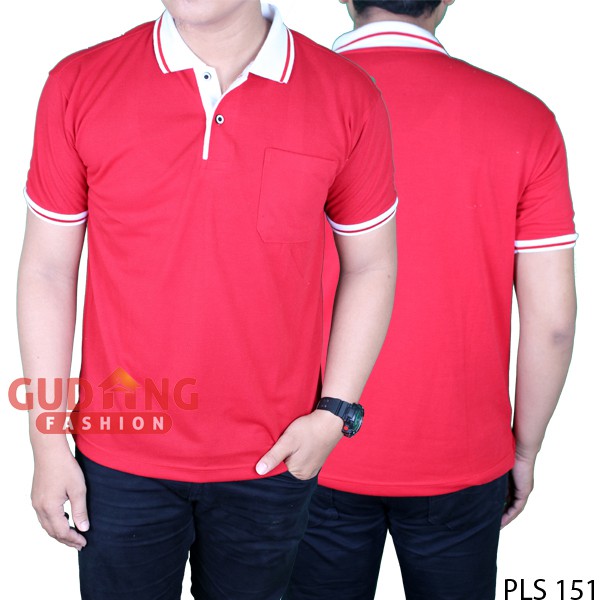 Kaos Pendek Berkerah Pria PLS 151