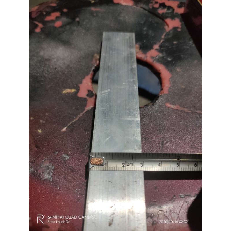 plat strip aluminium 10mm x 30mm panjang per CM
