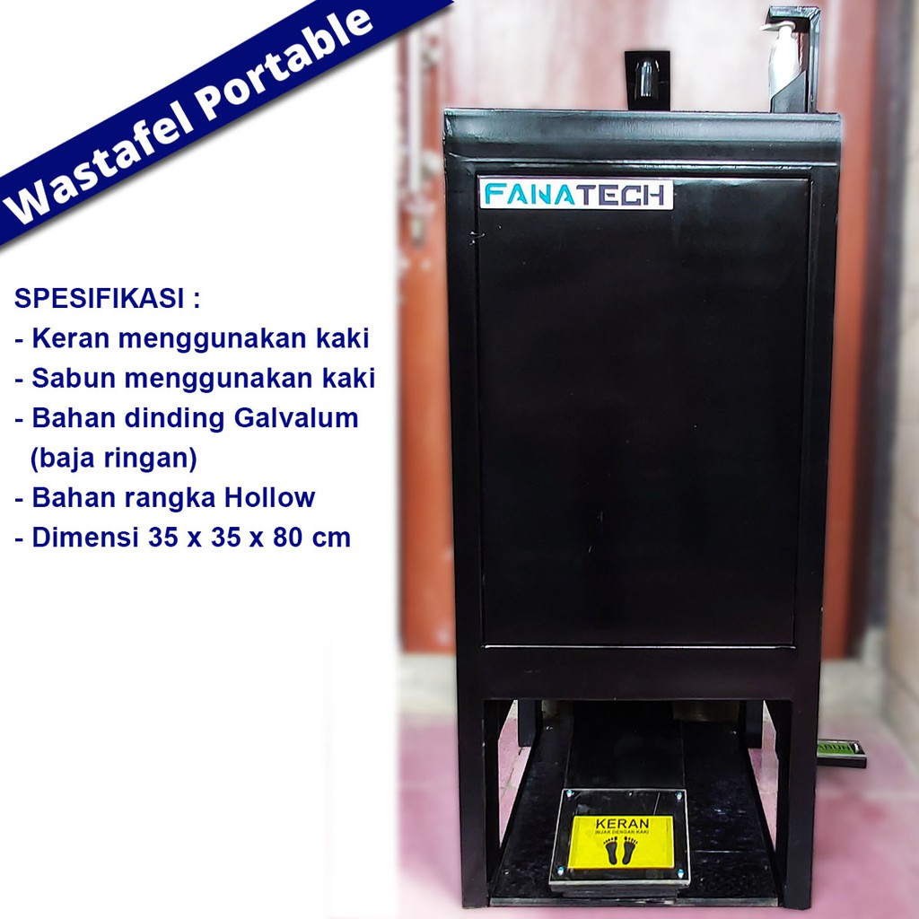 Ready Wastafel Cuci Tangan Portable Injak Kaki Corona New Normal